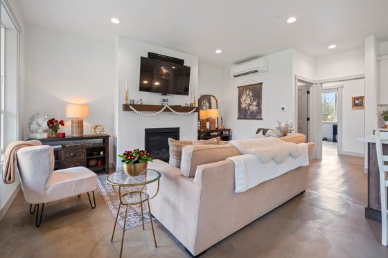 Interior - Family Room for Barndominium House Plan #1070-207 - 2 bed, 1 bath