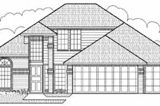 Exterior - Front Elevation for Traditional House Plan #65-171 - 3 bed, 2 bath