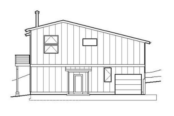 Exterior - Other Elevation 3 for Contemporary House Plan #519-1 - 4 bed, 2.5 bath