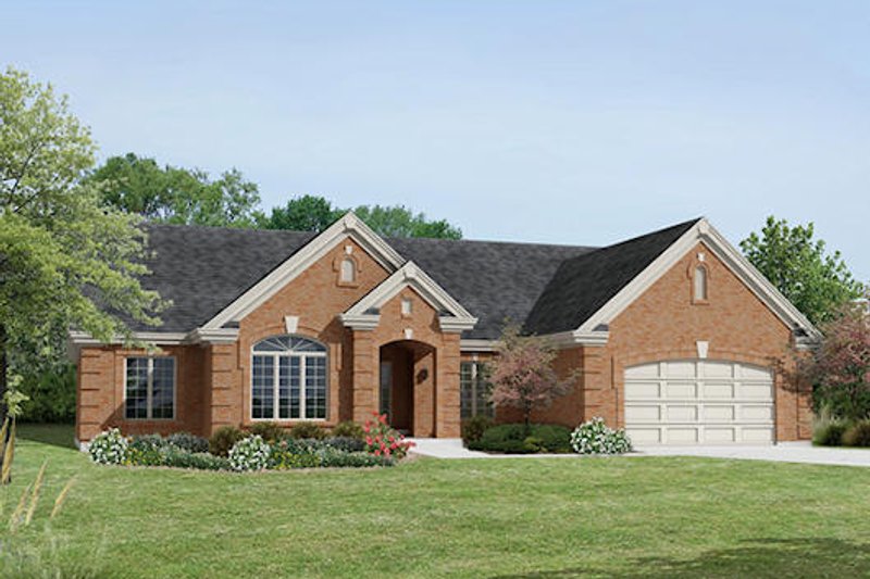 Dream House Plan - Traditional Exterior - Front Elevation Plan #57-375