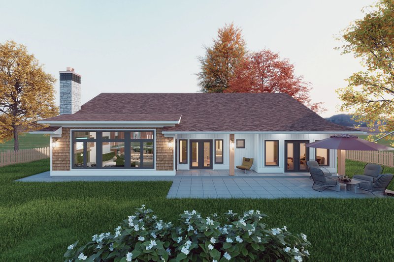 Dream House Plan - Exterior - Rear Elevation for Country House Plan #1101-7 - 3 bed, 3.5 bath