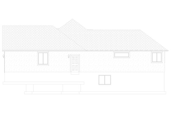 Exterior - Other Elevation 1 for Ranch House Plan #1060-299 - 4 bed, 2 bath
