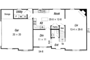 European Style House Plan - 4 Beds 2.5 Baths 1874 Sq/Ft Plan #329-111 
