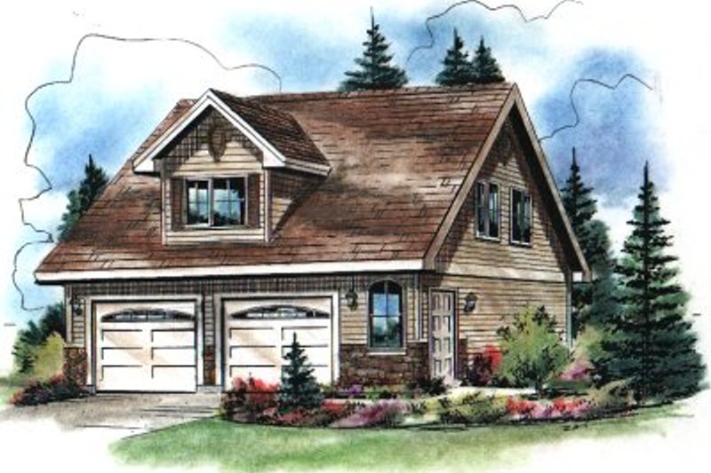 Architectural House Design - Traditional Exterior - Front Elevation Plan #18-402