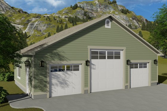 Exterior - Front Elevation 3 for Farmhouse House Plan #1060-115, 0 bath