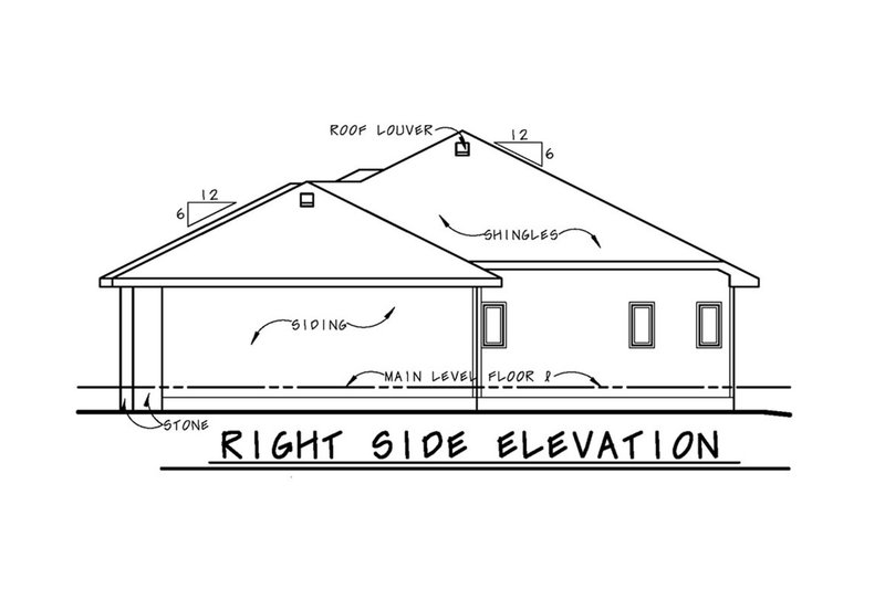 Dream House Plan - Right Side Elevation