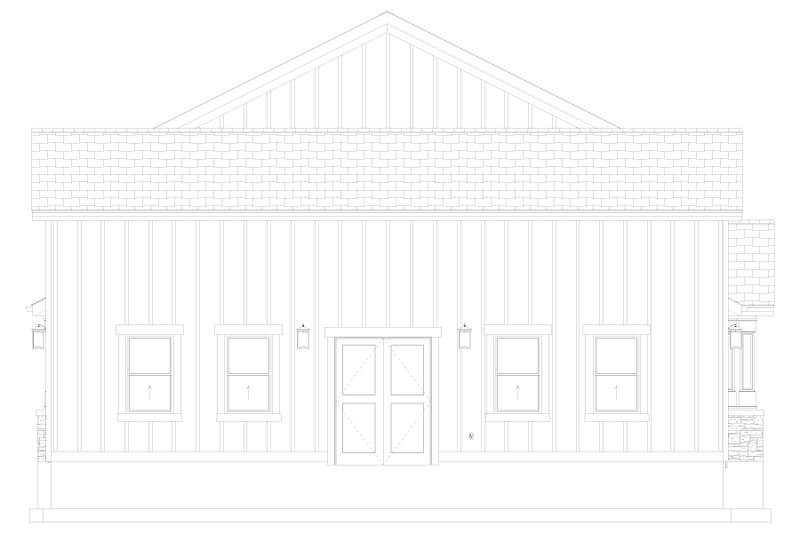 Dream House Plan - Exterior - Other Elevation 1 for Barndominium House Plan #1060-497 - 3 bed, 2.5 bath