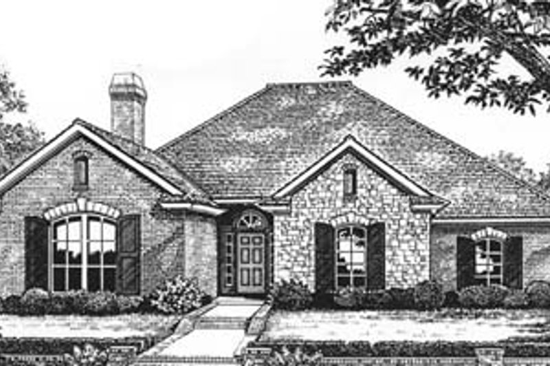 Architectural House Design - European Exterior - Front Elevation Plan #310-582