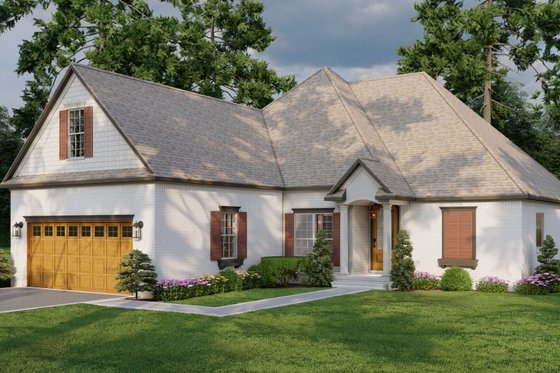 Exterior - Other Elevation for Traditional House Plan #17-2454 - 3 bed, 2 bath