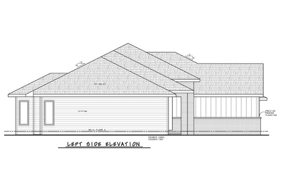 Exterior - Other Elevation for Traditional House Plan #20-2490 - 3 bed, 2.5 bath