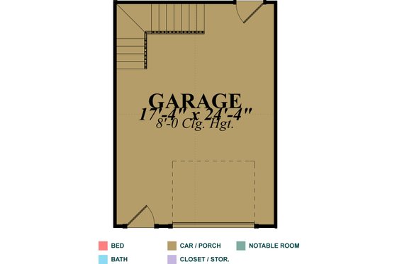 Floor Plan - Main Floor for Country House Plan #63-337, 0 bath