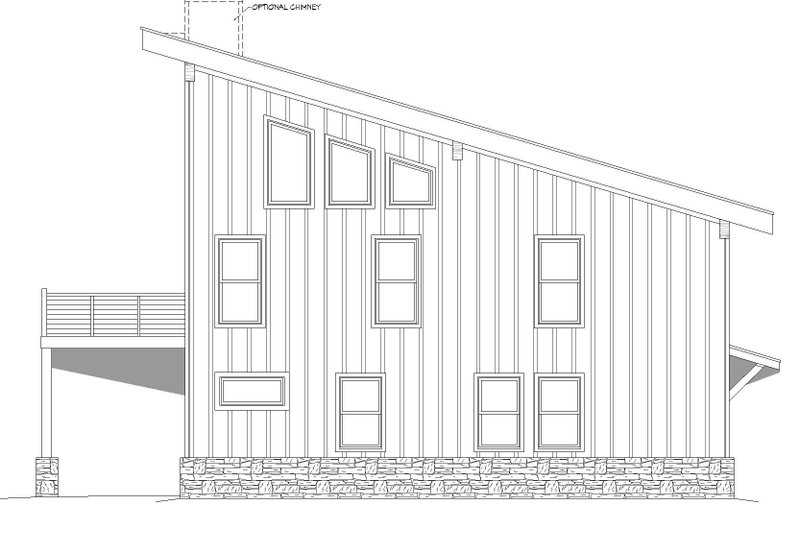Dream House Plan - Exterior - Rear Elevation for Contemporary House Plan #932-893 - 3 bed, 2.5 bath