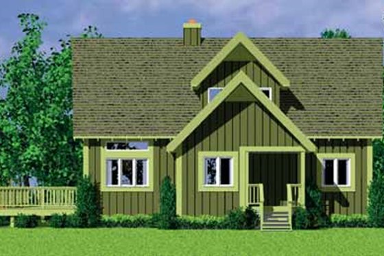 Exterior - Other Elevation House Plan #72-478 - 4 bed, 2 bath