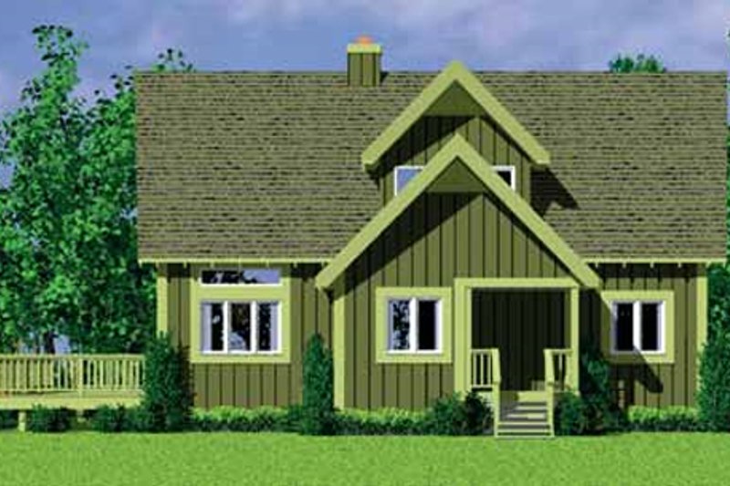 House Blueprint - Exterior - Other Elevation House Plan #72-478 - 4 bed, 2 bath