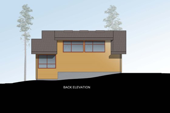 Exterior - Other Elevation 4 for Contemporary House Plan #498-3 - 2 bed, 0.5 bath
