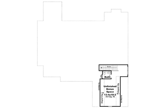 Floor Plan - Other Floor for Traditional House Plan #21-316 - 4 bed, 2 bath