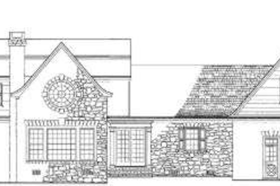 Exterior - Rear Elevation for Colonial House Plan #137-220 - 4 bed, 4.5 bath