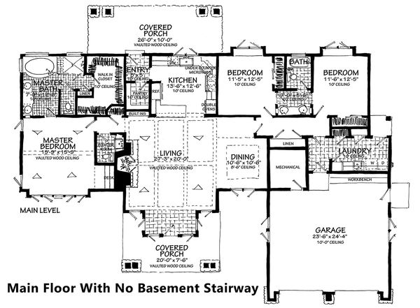 Dream House Plan - Main Floor With Basement No Stair 