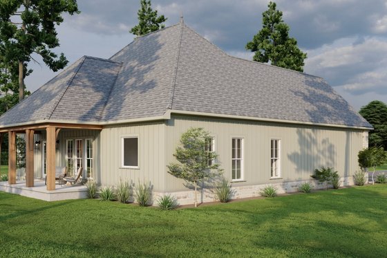 Exterior - Rear Elevation 5 for European House Plan #17-2483 - 3 bed, 2 bath