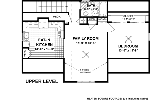 Home Plan - Craftsman Floor Plan - Main Floor Plan #56-553