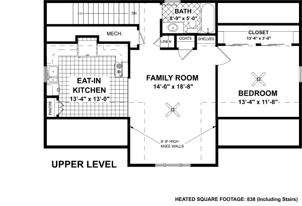 Craftsman Floor Plan - Main Floor Plan #56-553