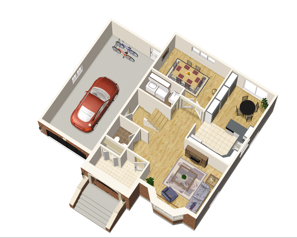 European Floor Plan - Main Floor Plan #25-4687