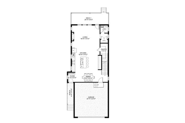 Modern Floor Plan - Main Floor Plan #1085-1