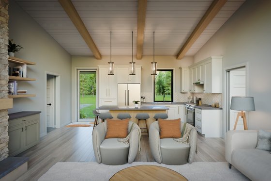 Interior - Kitchen for Country House Plan #1089-55 - 3 bed, 2.5 bath