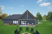 Craftsman Style House Plan - 3 Beds 2 Baths 1654 Sq/Ft Plan #1116-28 Exterior 