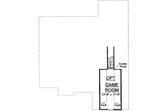 Floor Plan - Other Floor for Traditional House Plan #20-1672 - 3 bed, 2 bath