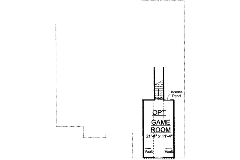 Architectural House Design - Floor Plan - Other Floor for Traditional House Plan #20-1672 - 3 bed, 2 bath