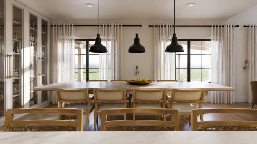 Interior - Dining Room 1 for Barndominium House Plan #1064-313 - 5 bed, 3 bath
