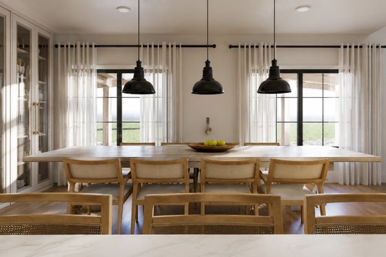 Interior - Dining Room 1 for Barndominium House Plan #1064-313 - 5 bed, 3 bath