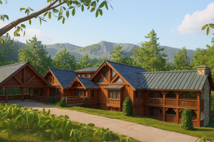 Craftsman Exterior - Front Elevation Plan #921-11