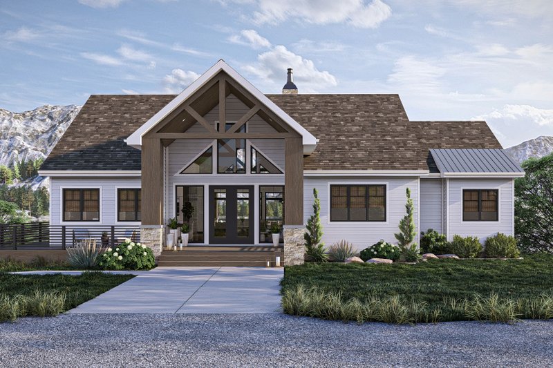 Dream House Plan - Beach Exterior - Front Elevation Plan #455-483