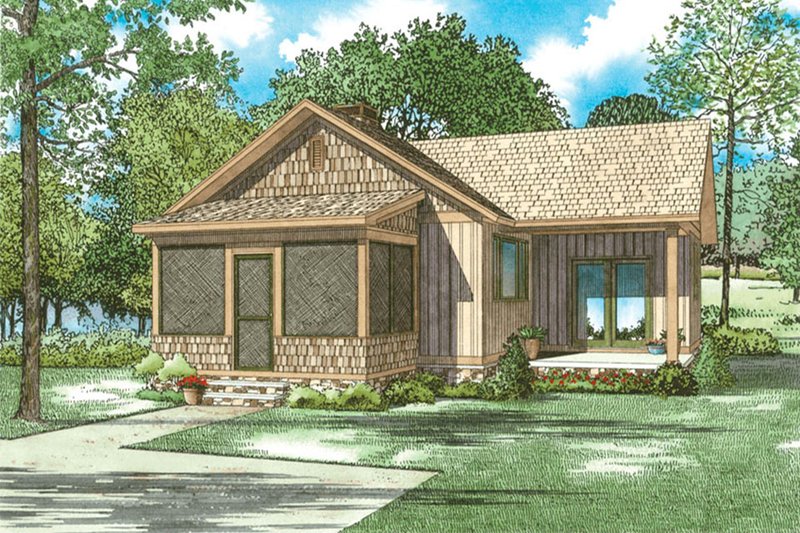 Home Plan - Country Exterior - Front Elevation Plan #17-2607