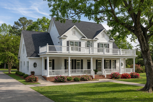 Farmhouse Exterior - Front Elevation Plan #17-528