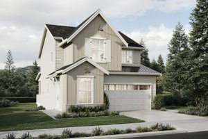 Home Plan - Farmhouse Exterior - Front Elevation Plan #1114-116