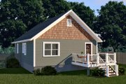 Cottage Style House Plan - 2 Beds 2 Baths 1002 Sq/Ft Plan #79-134 Exterior 