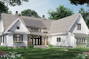 Exterior - Front Elevation 4 for Farmhouse House Plan #51-1164 - 3 bed, 2.5 bath
