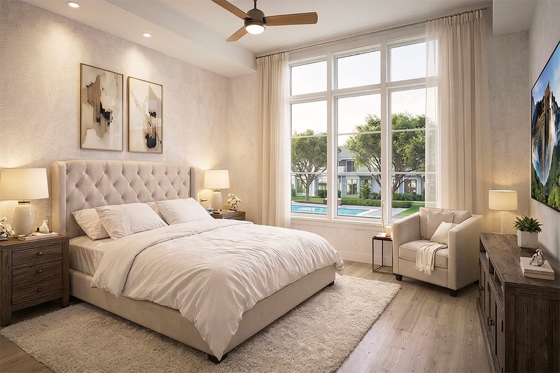 Architectural House Design - Interior - Master Bedroom for Modern House Plan #928-360 - 3 bed, 2 bath