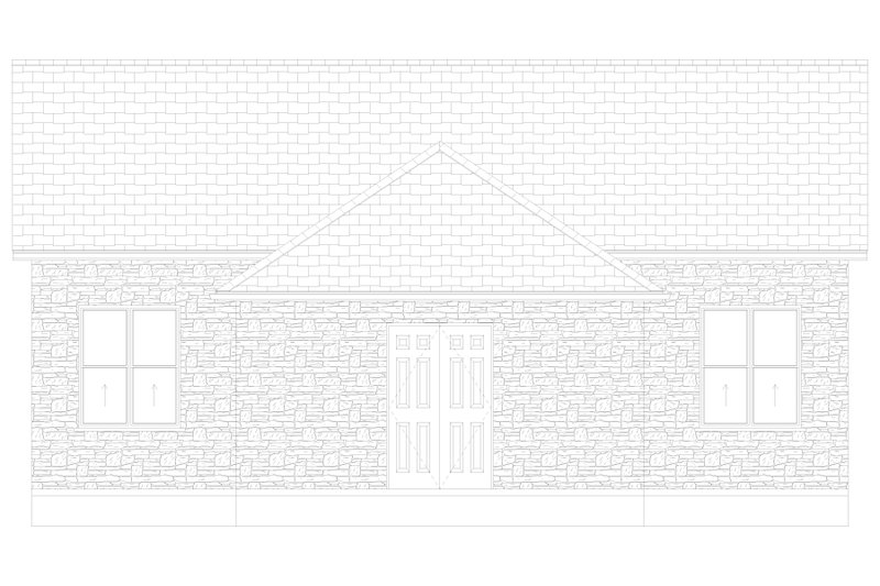 Home Plan - Exterior - Other Elevation 1 for European House Plan #1060-166, 1 bath