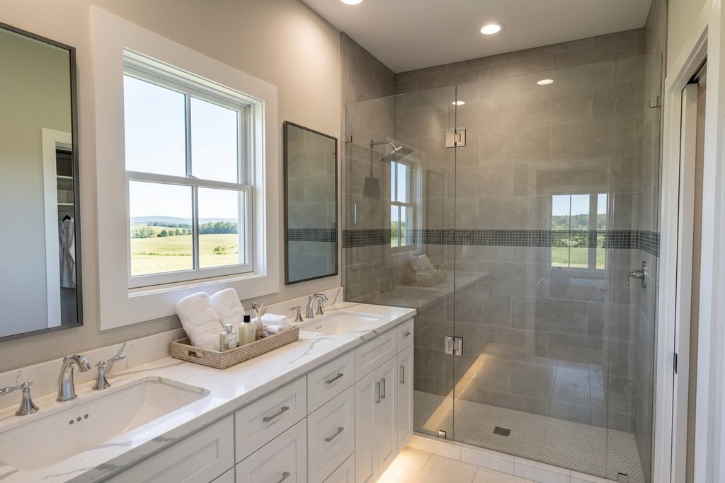 Interior - Master Bathroom for Farmhouse House Plan #51-1519 - 3 bed, 2.5 bath