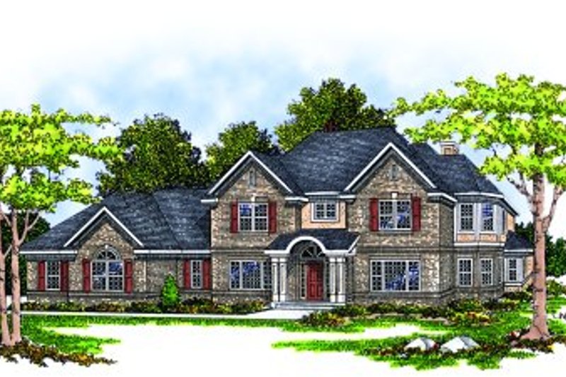 Traditional Style House Plan - 4 Beds 3.5 Baths 3376 Sq/Ft Plan #70-510