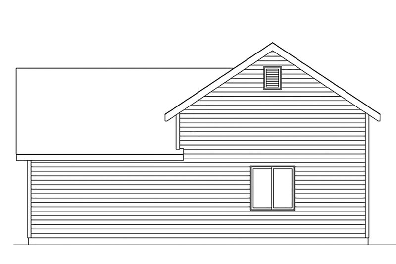 Dream House Plan - Exterior - Rear Elevation for Country House Plan #22-578, 1 bath