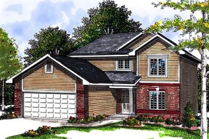 Traditional Exterior - Front Elevation Plan #70-1358