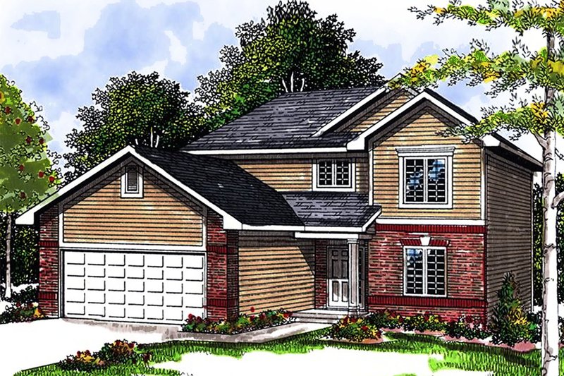 Dream House Plan - Traditional Exterior - Front Elevation Plan #70-1358