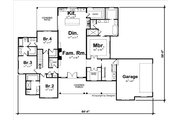 Farmhouse Style House Plan - 4 Beds 3.5 Baths 2534 Sq/Ft Plan #20-2566 