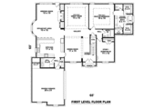 European Style House Plan - 3 Beds 3 Baths 3234 Sq/Ft Plan #81-1137 