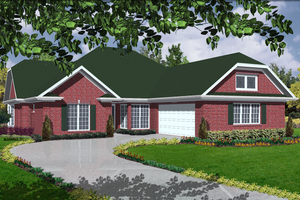 Traditional Exterior - Front Elevation Plan #30-165